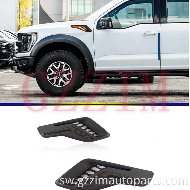Mchana wa gari Kuendesha taa taa fender taa drl kwa f150 2022-2023